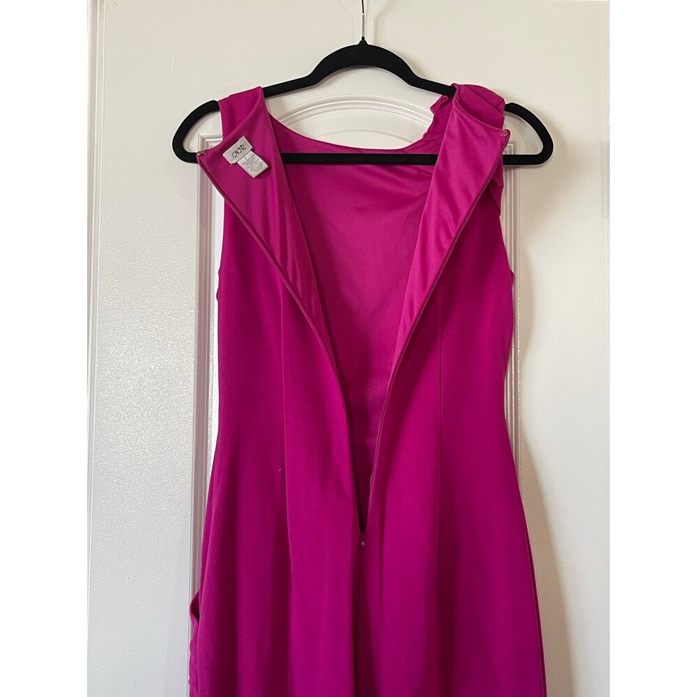 Vintage Cache Ponte Knit Sheath
Dress Ruffle Fitted Size 4 - Picture 5 of 7